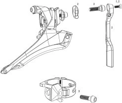SRAM Pièces Détachées Dérailleur Avant Red 22, Red 2013/Force 22/Rival 22