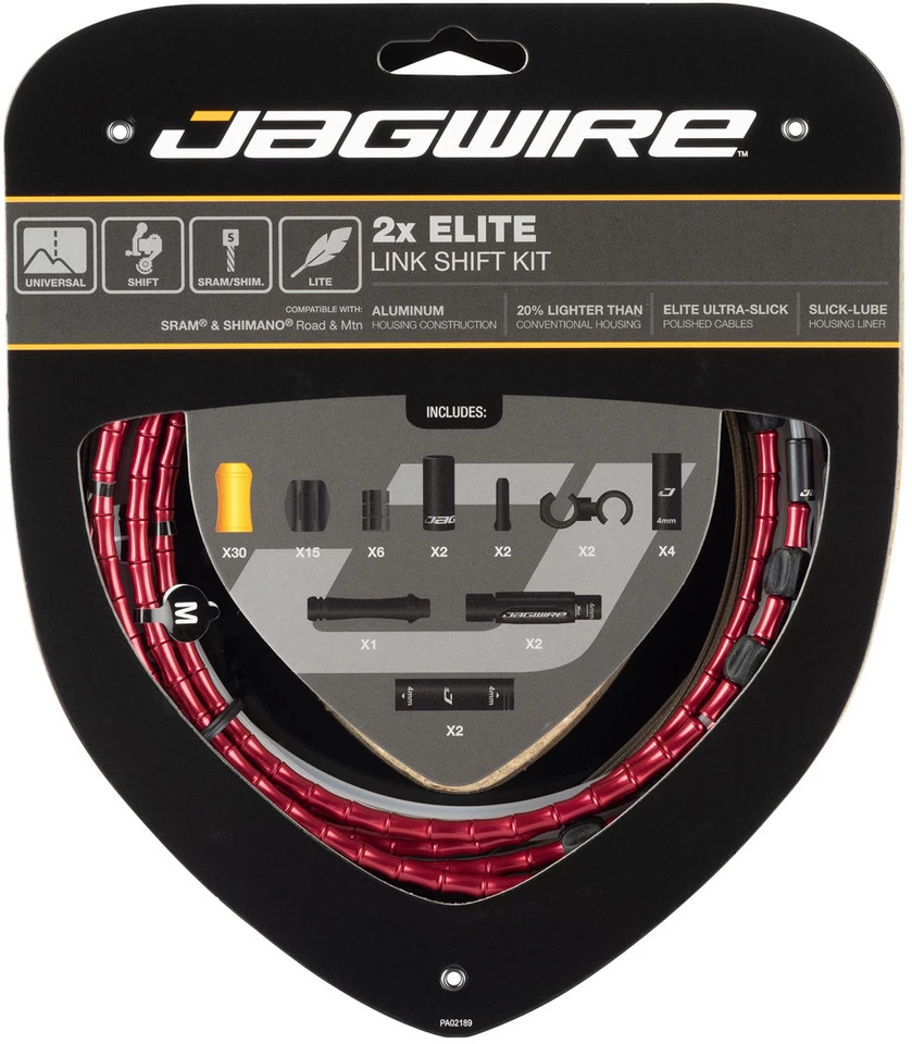 JAGWIRE Set De Câble De Vitesse 2X Elite Link 3 JAGWIRE Set De Câble De Vitesse 2X Elite Link