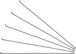 Sapim Rayons Race J-Bend + Écrous - 5 Pièces