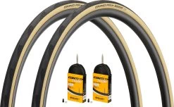 Continental Set De 2 Pneus Souples Grand Prix 5000 28" + Chambres à Air Race 28 -Vélos Accessoires Boutique 398903